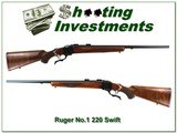 Ruger No.1 V 26in 220 Swift XX Wood! - 1 of 4
