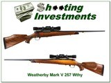 Weatherby Mark V German 257 Wthy Custom Shop Scope XX Wood! - 1 of 4