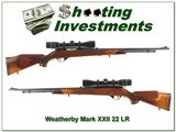 Weatherby Mark XXII 22LR Tube Feed XX Wood Weatherby Scope!