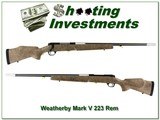 Weatherby Mark V Super Varmint Master single shot in 223 Rem