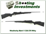 Weatherby Mark V Accumark 338-378 near new