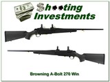 Browning A-Bolt 270 Win Stalker Exc Cond! - 1 of 4