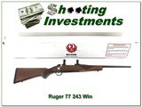 Ruger 77 Mark II Compact 243 16in as new in box!