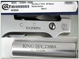 Colt King Cobra polished stainless 3 in new in case 357 Mag! - 4 of 4