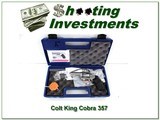 Colt King Cobra polished stainless 3 in new in case 357 Mag! - 1 of 4