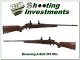Browning A-Bolt II 270 Win with BOSS Exc Cond! - 1 of 4