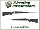 Browning A-Bolt Stainless Stalker in 270 Win Exc Cond - 1 of 4