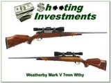 Weatherby Mark V Deluxe German 7mm XX Wood with scope - 1 of 4