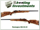 Remington Model 504 Target Match 22LR Laminated