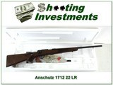 Anschutz 1712 22LR harder to find Classic Superlight stock unfired!