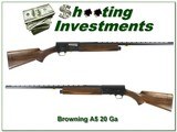 Browning A5 72 Belgium 20 Ga Vent Rib near new! - 1 of 4