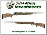 Weatherby Mark V Super Varmint Master single shot in 223 Rem - 1 of 4