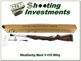 Weatherby Mark V Custom Safari one of a kind 416 Wthy in box! - 1 of 4