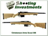 Christensen Arms Model 14 Ridgeline Scout 308 Exc Cond