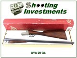 AYA 4/53 20 Gauge 29in barrels XXV engraving in box! - 1 of 4