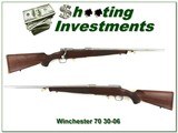 Winchester 70 30-06 Classic Stainless Featherweight Walnut collector! - 1 of 4