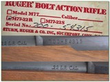 Ruger 77-22 1987 early first model unfired in box collector! - 4 of 4