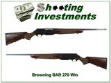 Browning Safari II BAR 270 Win Exc Cond!