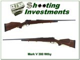 Weatherby Mark V Euromark in 300 Wthy Mag collector cond!