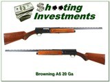 Browning A5 20 Ga 61 Belgium Exc Cond 26in VR!