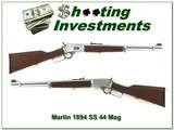 Marlin 1894 SS Stainless Walnut 44 Mag JM Marked! - 1 of 4