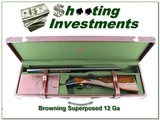 Browning Belgium Superposed Superlight 12 Ga as new in case - 1 of 4