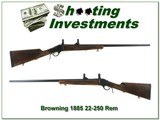 Browning 1885 High Wall 22-250 Rem 28in Oct barrel! - 1 of 4