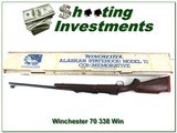 Winchester Model 70 1984 made Alaskan Statehood 338 Win Mag NIB! - 1 of 4