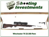 Winchester Model 70 Featherweight 22-250 Rem in box with 4.5-18 scope - 1 of 4