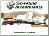 Winchester Model 70 XTR unfired in box rare 270 Weatherby! - 1 of 4