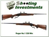 Ruger No.1 B in the hard hitting 338 Win Mag! - 1 of 4