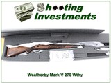 Weatherby Mark V RARE Custom 5 Panel Lazermark 270 Wthy NIB - 1 of 4