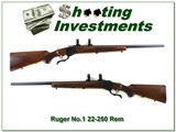 Ruger No.1 V in 22-250 Rem Red Pad nice walnut! - 1 of 4