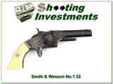 Smith & Wesson Model 1 2nd edition 1866 22 Short factory engraved and MINT! - 1 of 4