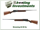 Browning A5 58 Belgium 20 Ga First Year Collector! - 1 of 4
