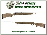 Weatherby Mark V Super Varmint Master single shot in 223 Rem - 1 of 4