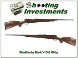 Weatherby Mark V Deluxe in 240 Wthy Mag 26in - 1 of 4
