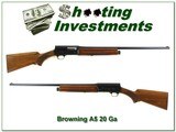 Browning A5 67 Belgium 20 Gauge 26in IC! - 1 of 4