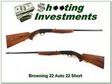 Browning 22 Auto 61 Belgium hard to find 22 SHORT!