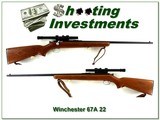 Winchester 67A 22 with period Weaver scope