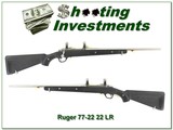 Ruger 77/22 22 LR Stainless All-Weather Skeleton Zytel Exc Cond!