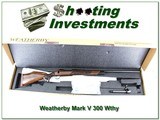 Weatherby Mark V RARE Custom 5 Panel Lazermark 300 Wthy NIB