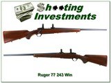 Ruger M77 Flat Bolt pre-warning rare 243 Varmint! - 1 of 4