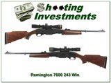 Remington 7600 in hard to find 243 Win with Leupold 3-9! - 1 of 4