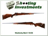 Weatherby Mark V Deluxe 9-lug 30-06 XX Wood near new! - 1 of 4