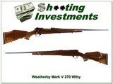 Weatherby Mark V Deluxe 270 Wthy LIKE NEW! - 1 of 4