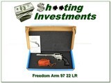 Freedom Arms Model 1997 97 Premier Grade 7.5 22LR & 22 Mag in box! - 1 of 4