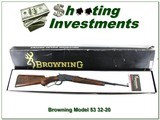 Browning Model 53 Deluxe 32-20 XX Wood NIB!