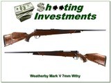 Weatherby Mark V Left Handed Deluxe German 7mm Wthy! - 1 of 4