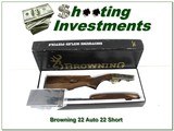 Browning Belgium Custom Shop 22 Short hand engraved Grade II NIB - 1 of 4